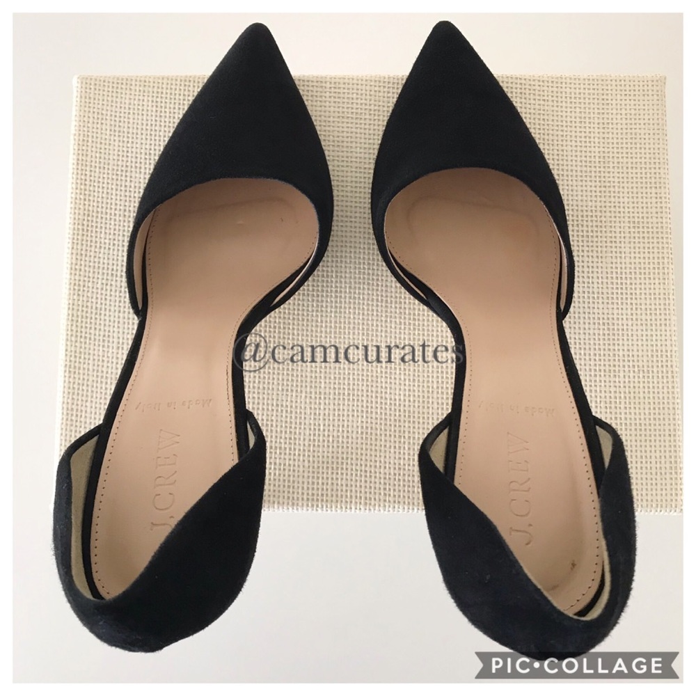 J. Crew Elsie Suede d'Orsay Pumps - Picture 6 of 7